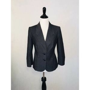 The Limited Gray Charcoal Long Sleeve Button Blazer Jacket / XS